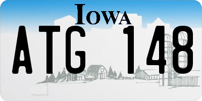 IA license plate ATG148