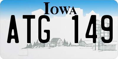 IA license plate ATG149