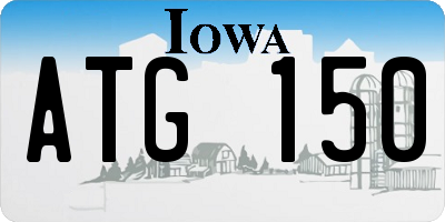 IA license plate ATG150