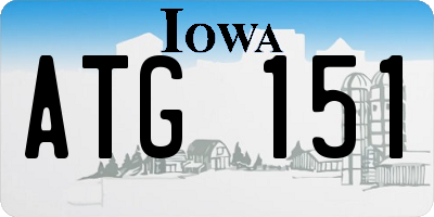 IA license plate ATG151