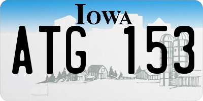 IA license plate ATG153