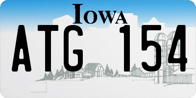 IA license plate ATG154