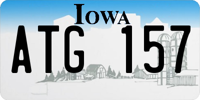 IA license plate ATG157