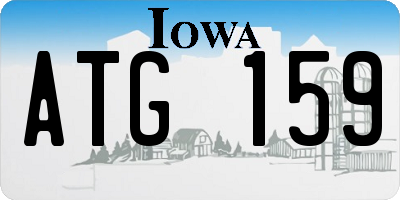 IA license plate ATG159