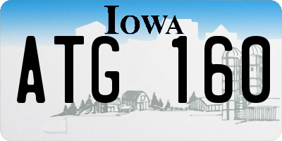 IA license plate ATG160