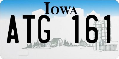 IA license plate ATG161