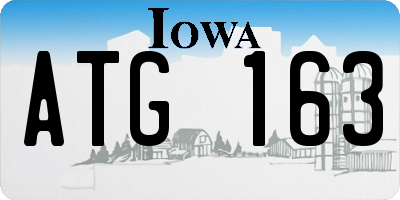 IA license plate ATG163