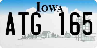 IA license plate ATG165