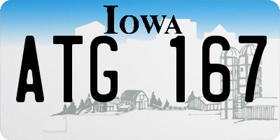 IA license plate ATG167