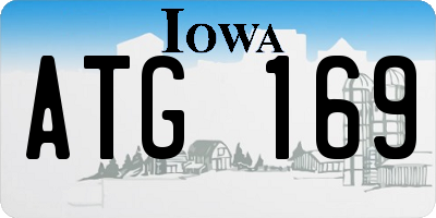 IA license plate ATG169