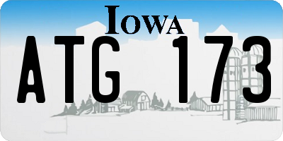 IA license plate ATG173