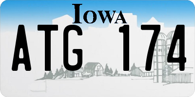 IA license plate ATG174