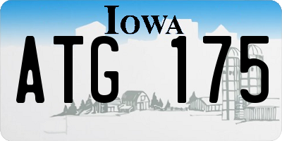 IA license plate ATG175