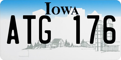 IA license plate ATG176