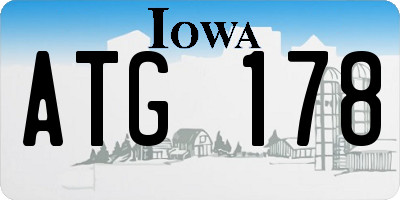 IA license plate ATG178