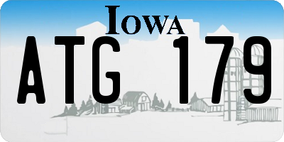 IA license plate ATG179