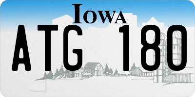 IA license plate ATG180