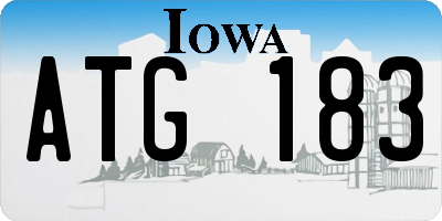 IA license plate ATG183