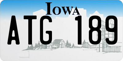 IA license plate ATG189