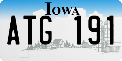 IA license plate ATG191