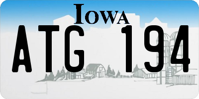 IA license plate ATG194