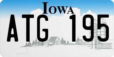 IA license plate ATG195