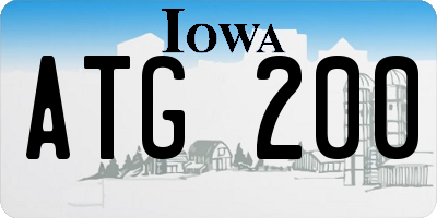 IA license plate ATG200