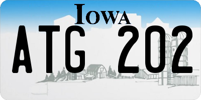 IA license plate ATG202