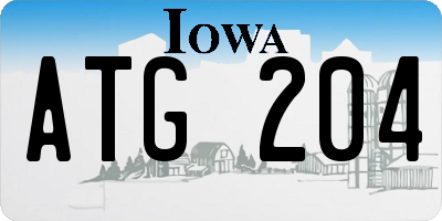 IA license plate ATG204
