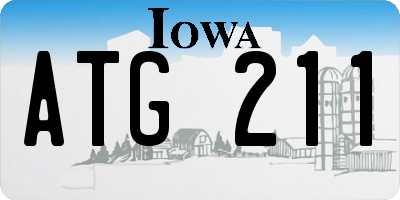 IA license plate ATG211