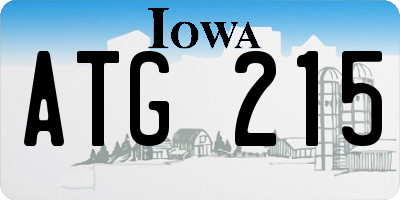 IA license plate ATG215