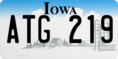 IA license plate ATG219