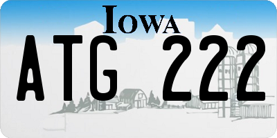 IA license plate ATG222