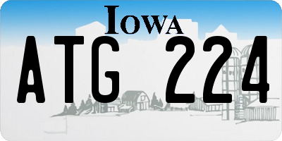 IA license plate ATG224