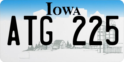 IA license plate ATG225
