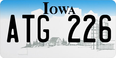 IA license plate ATG226