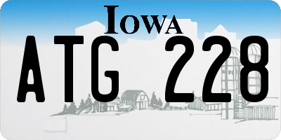 IA license plate ATG228