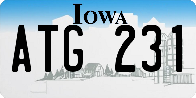 IA license plate ATG231