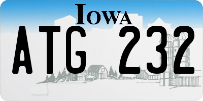 IA license plate ATG232