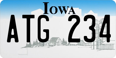 IA license plate ATG234