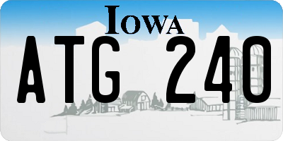 IA license plate ATG240