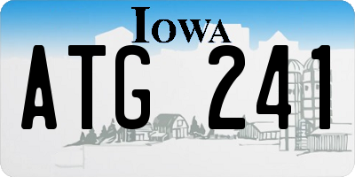 IA license plate ATG241