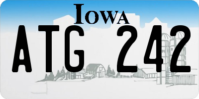 IA license plate ATG242