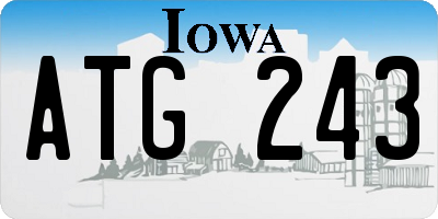 IA license plate ATG243
