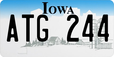 IA license plate ATG244