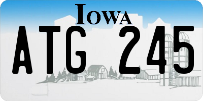 IA license plate ATG245