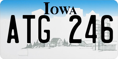 IA license plate ATG246