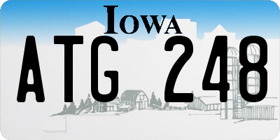 IA license plate ATG248