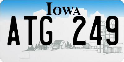 IA license plate ATG249