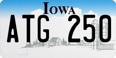 IA license plate ATG250
